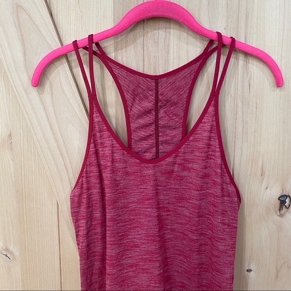 Lululemon What The Sport Singlet Size 6 Cranberry - Picture 6 of 12